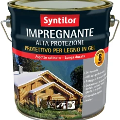 Impregnante per legno in gel Syntilor antracite 2,5 l