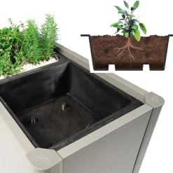 Inserto in plastica per fioriera Belvedere Biohort 4 pz