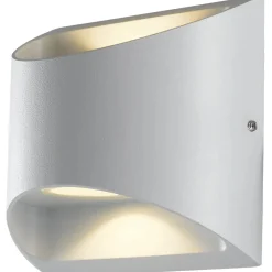 INTEC applique Veyron 2 LED doppio fascio di luce in alluminio bianco