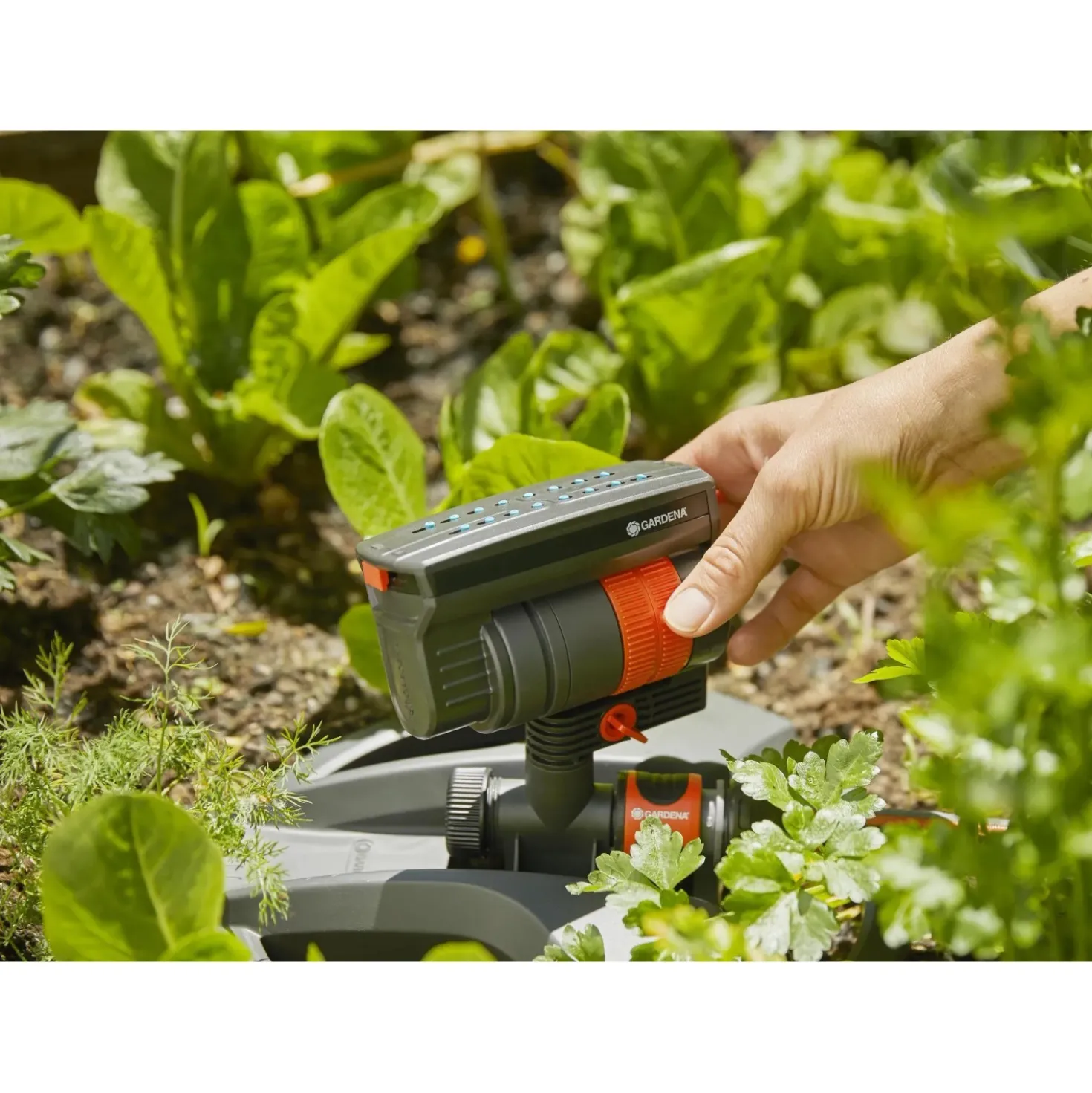 Irrigatore oscillante Gardena AquaZoom compact superficie regolabile 9-216 m²