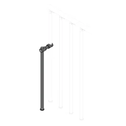 Irrigidimento colonna-pavimento bianco