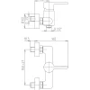 Jacuzzi Rubinetteria miscelatore doccia esterno Cilindro cromo