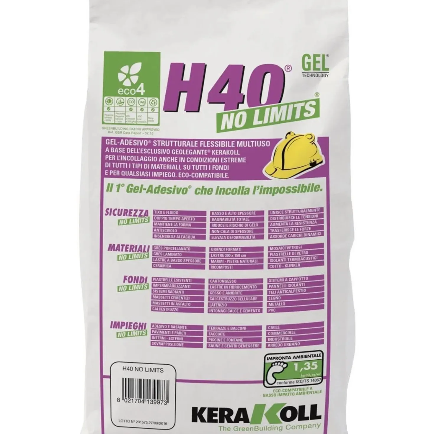 Kerakoll H40 No limits grigio 2 kg