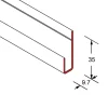 Kit 4 profili di partenza 047 alluminio 300 cm