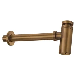 Kit di scarico per lavabo rotondo bronzo spazzolato