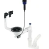 Kit di scarico per lavello in granito 1 vaschetta salvaspazio nero H10 cm