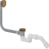 Kit di scarico per vasca da bagno click-clack bronzo spazzolato