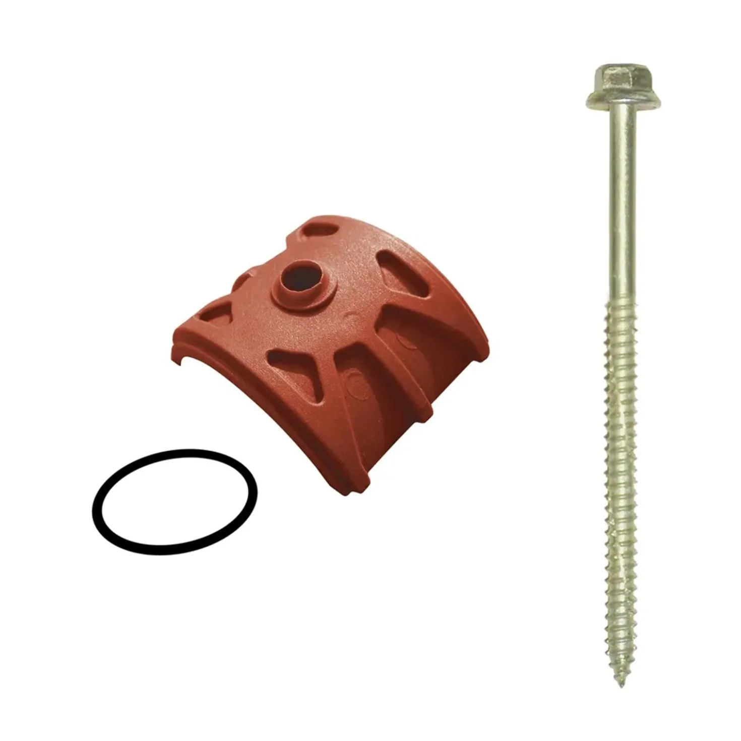 Kit fissaggio per colmo lastra tegola terracotta 10 pz