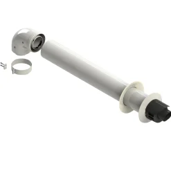 Kit fumi coassiale orizzontale Ø 60/100 mm 4 pezzi
