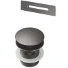 Kit per vasca piletta e tappo troppopieno vasca titanio