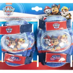 Kit protezione gomitiere e ginocchiere Paw Patrol Boy blu e rosso