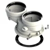 Kit sdoppiatore aspirazione-scarico per caldaie Ferroli Ø 80 mm 23x22x15cm