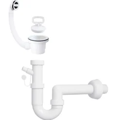 Kit sifone con piletta per lavatoi multiuso