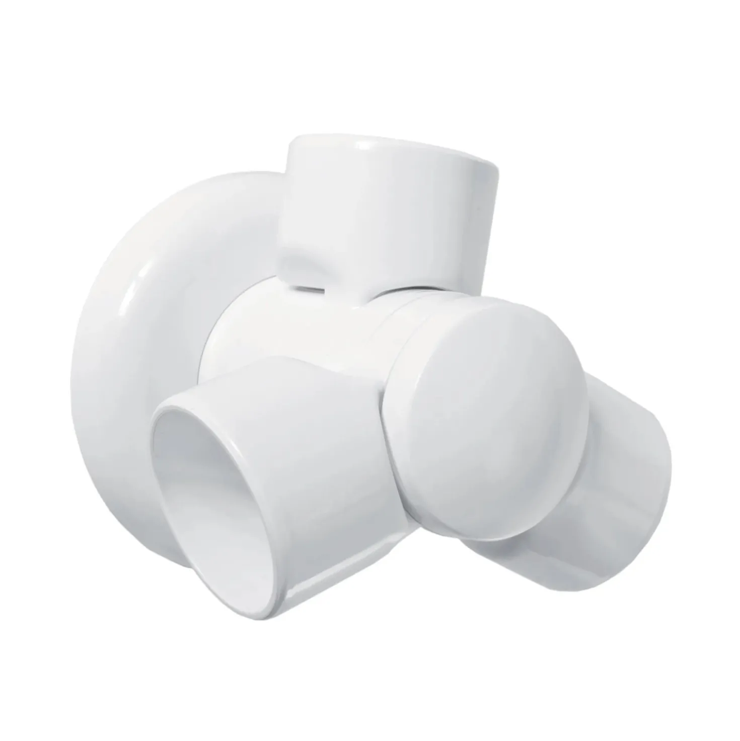 Kit snodo multifuzionale in ABS bianco