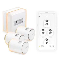 Kit Termostato Smart Home Netatmo + 3 valvole smart