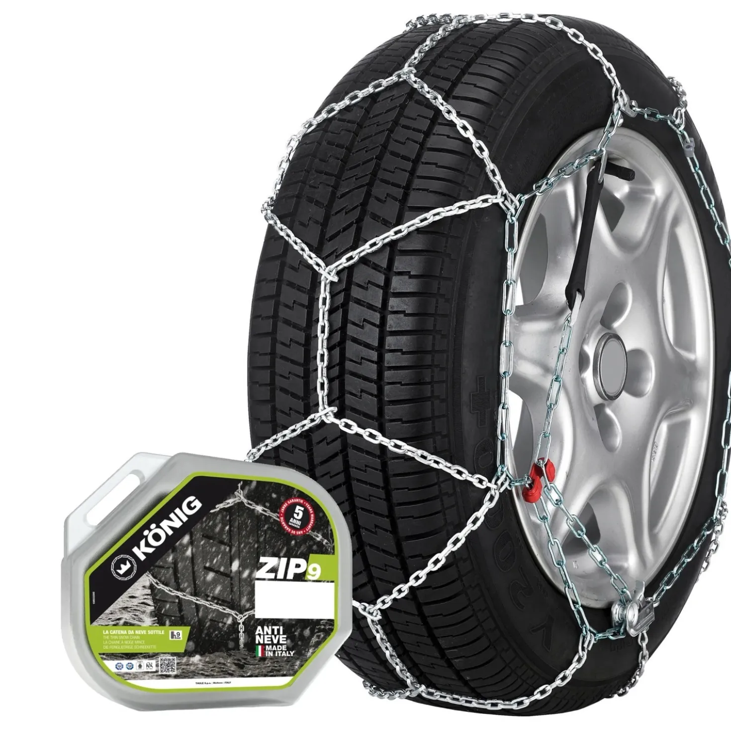 Konig catena da neve per autovettura ZIP 9 mis. 100