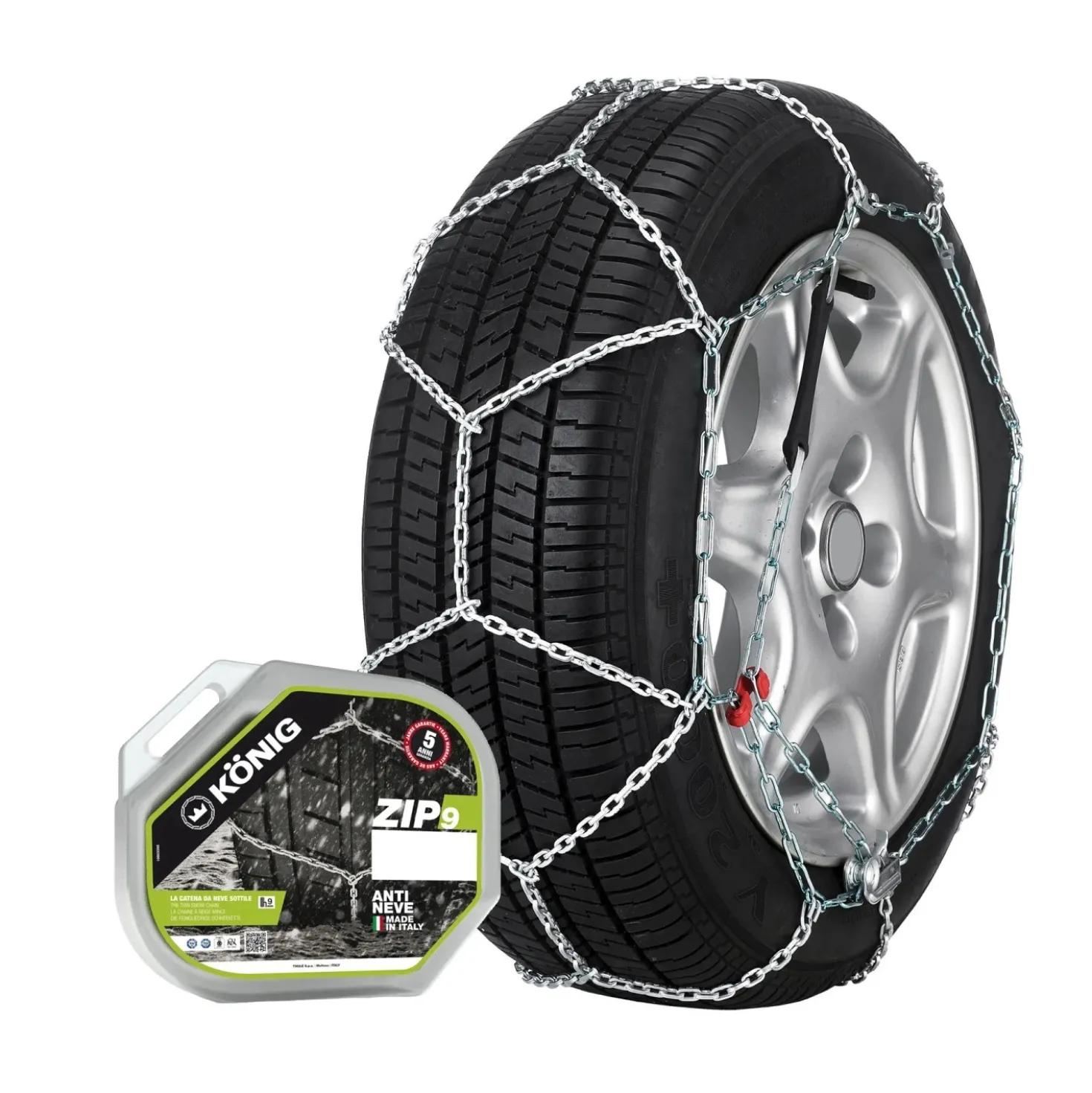 Konig catena da neve per autovettura ZIP 9 mis. 100