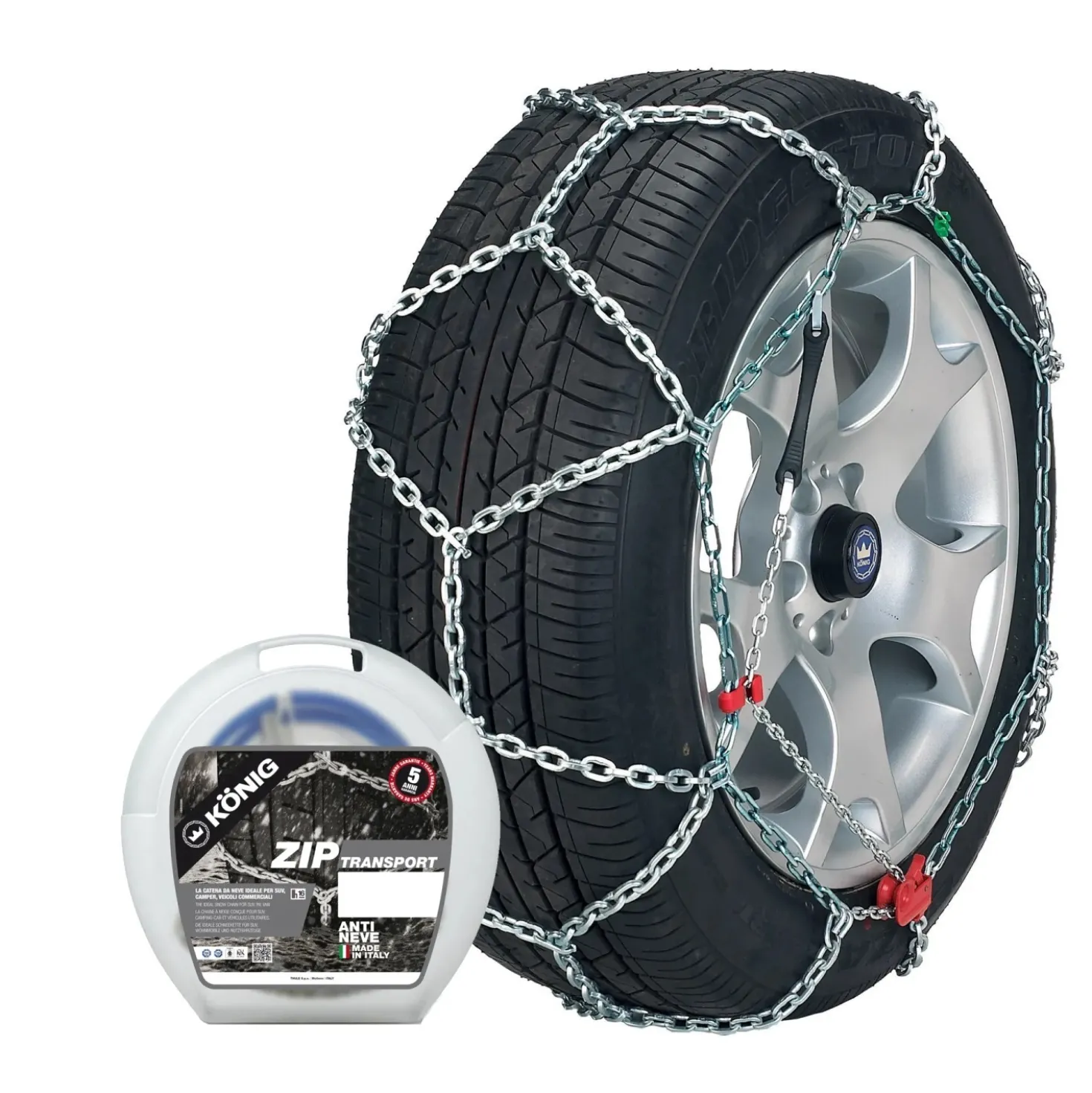 Konig catena da neve Suv/TL ZIP Transport mis. 250