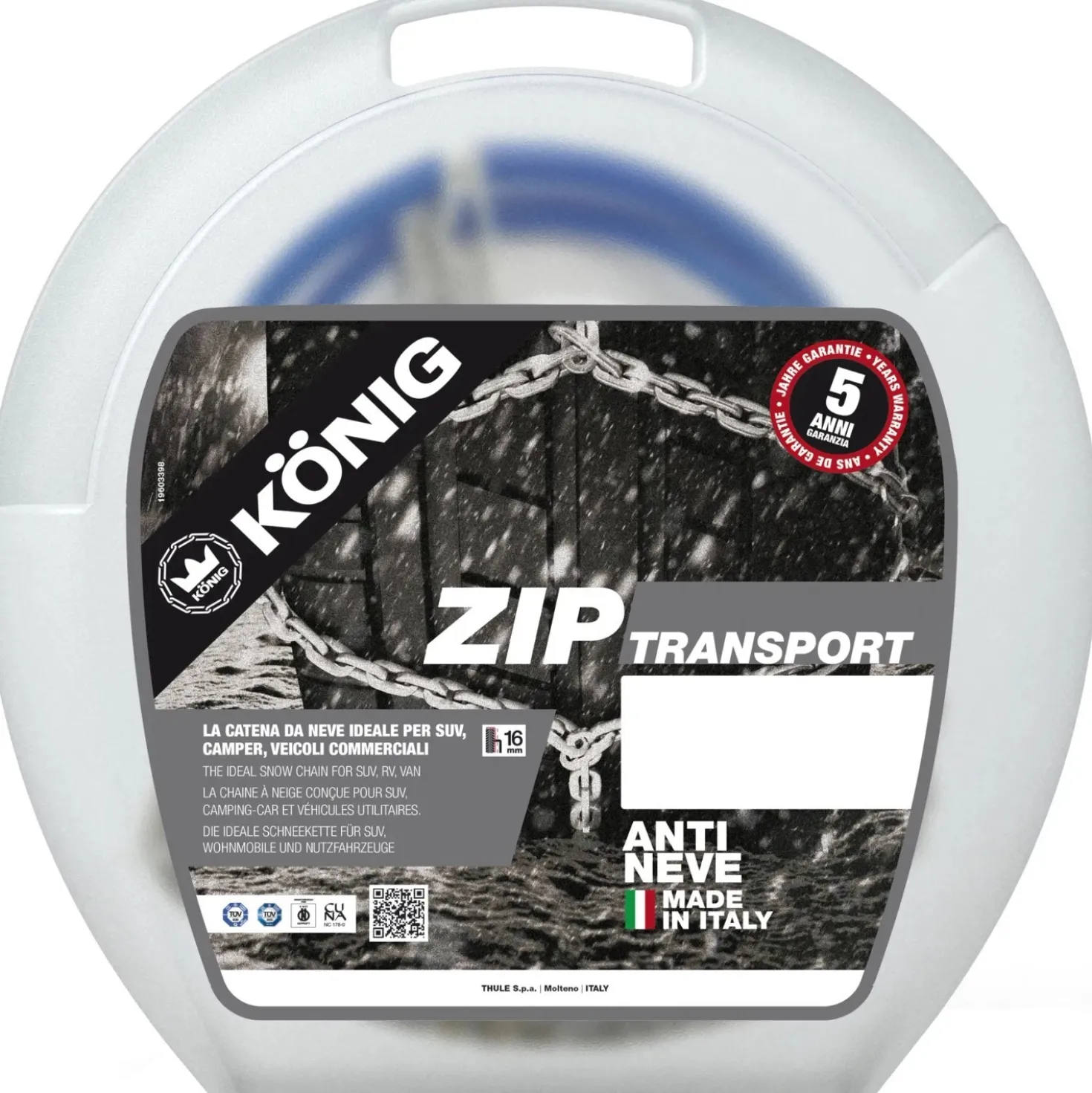 Konig catena da neve Suv/TL ZIP Transport mis. 220