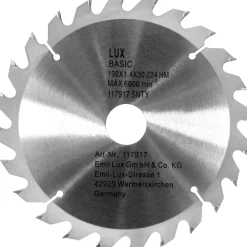 Lama per sega circolare LUX-TOOLS in metallo duro Ø 190 mm