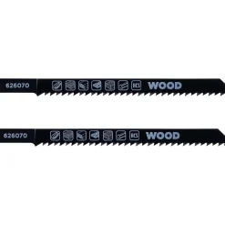 Lama per seghetto alternativo, legno, fine 0,9-1,1 mm 2 pz