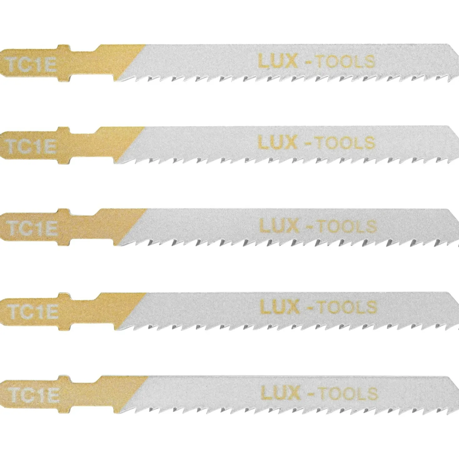 Lame per seghetto alternativo LUX-TOOLS per legno codolo a T 5 pz