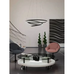 Lampada a sospensione LED LOBINERO-Z 43,2 W 6000 lm 3000-6500 K nero