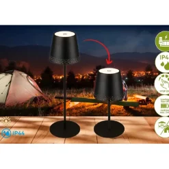 Lampada da tavolo a LED con ricarica USB nero 280 lm