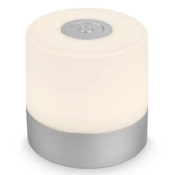 Lampada da tavolo LED 100 lm RGB Ø 7 x 7 cm cromo