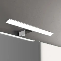 Lampada LED 30 cm 6 W cromo