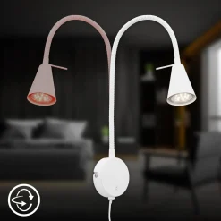 Lampada led Briloner Comfort Light da comodino 45 cm 400 lm bianca