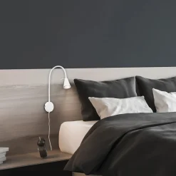 Lampada led Briloner Comfort Light da comodino 45 cm 400 lm bianca