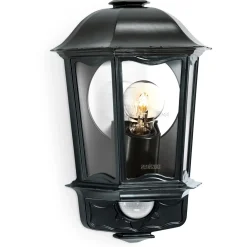 Lampada LED con rilevatore L 190 S 14,5x22x33,5 cm nero