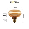 Lampada LED decorativa E8 eclipse Prismalux 265 lm ambrata