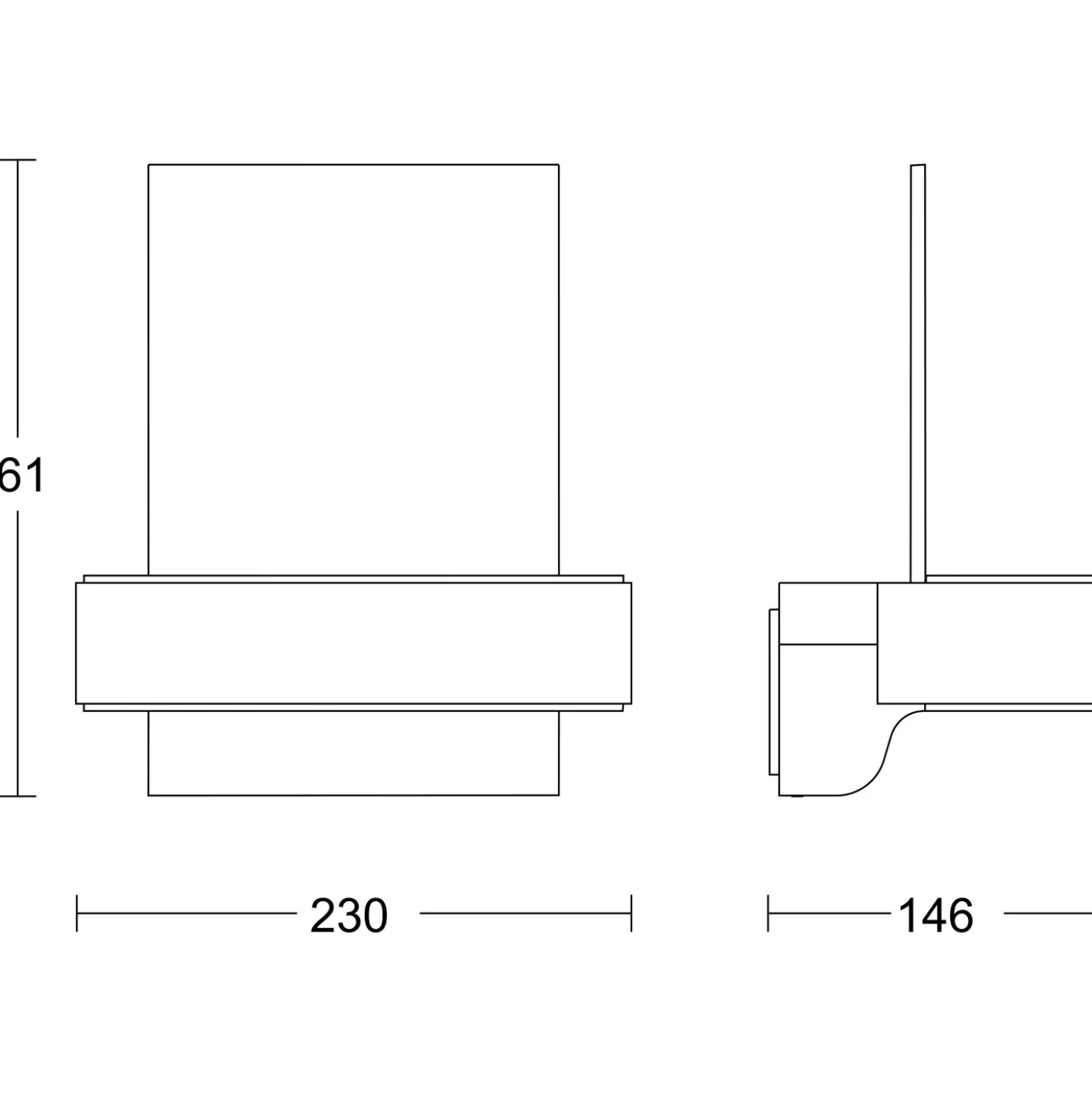 Lampada LED L 820 SC 14,5x23x26 cm antracite