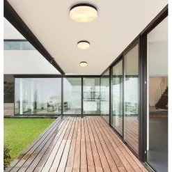 Lampada per esterni Vranos a 3 luci nero opaco Ø 30 x 6,5 cm 3xE27 max. 60 W