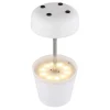 Lampada solare plastica 10 LED Ø11x25 cm bianco satinato