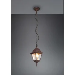 Lampadario a sospensione da esterno Livenza 4 lati E27 in alluminio IP44 H 83 cm