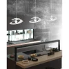 Lampadario a sospensione Spirale E27 42 W bianca in metallo 50 x H 130 cm