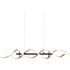 Lampadario a sospensione Sequence LED regolabile con spirale in metallo Ø 105 cm