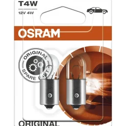 Lampadina auto Osram attacco in metallo T4W 12 V