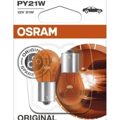 Lampadina auto Osram attacco in metallo PY21W 12 V