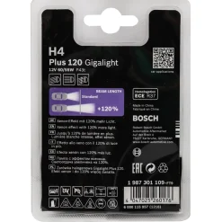 Lampadina Gigalight Plus Bosch 120 12V 60/55W H4