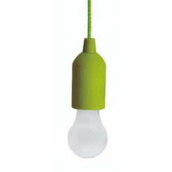 Lampadina LED appendibile Pull light a batterie verde