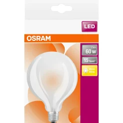 Lampadina LED E27 a globo smerigliata Osram 806 lm bianco caldo