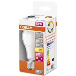Lampadina LED E27 a goccia Osram Daylight Sensor 1055 lm bianco caldo