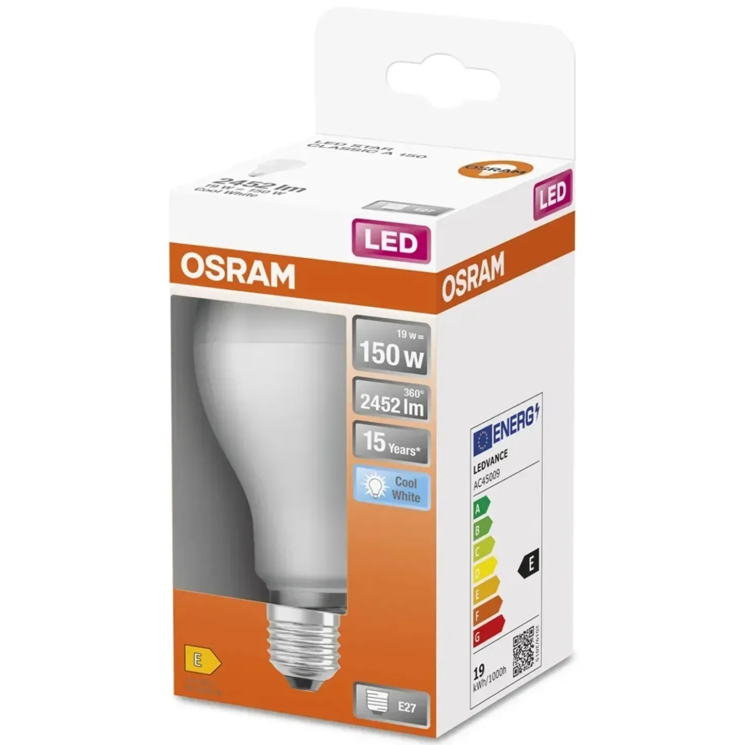 Lampadina LED E27 a goccia Osram 2452 lm bianco neutro