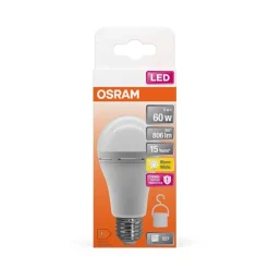 Lampadina LED E27 a goccia ricaricabile Osram 806 lm bianco caldo