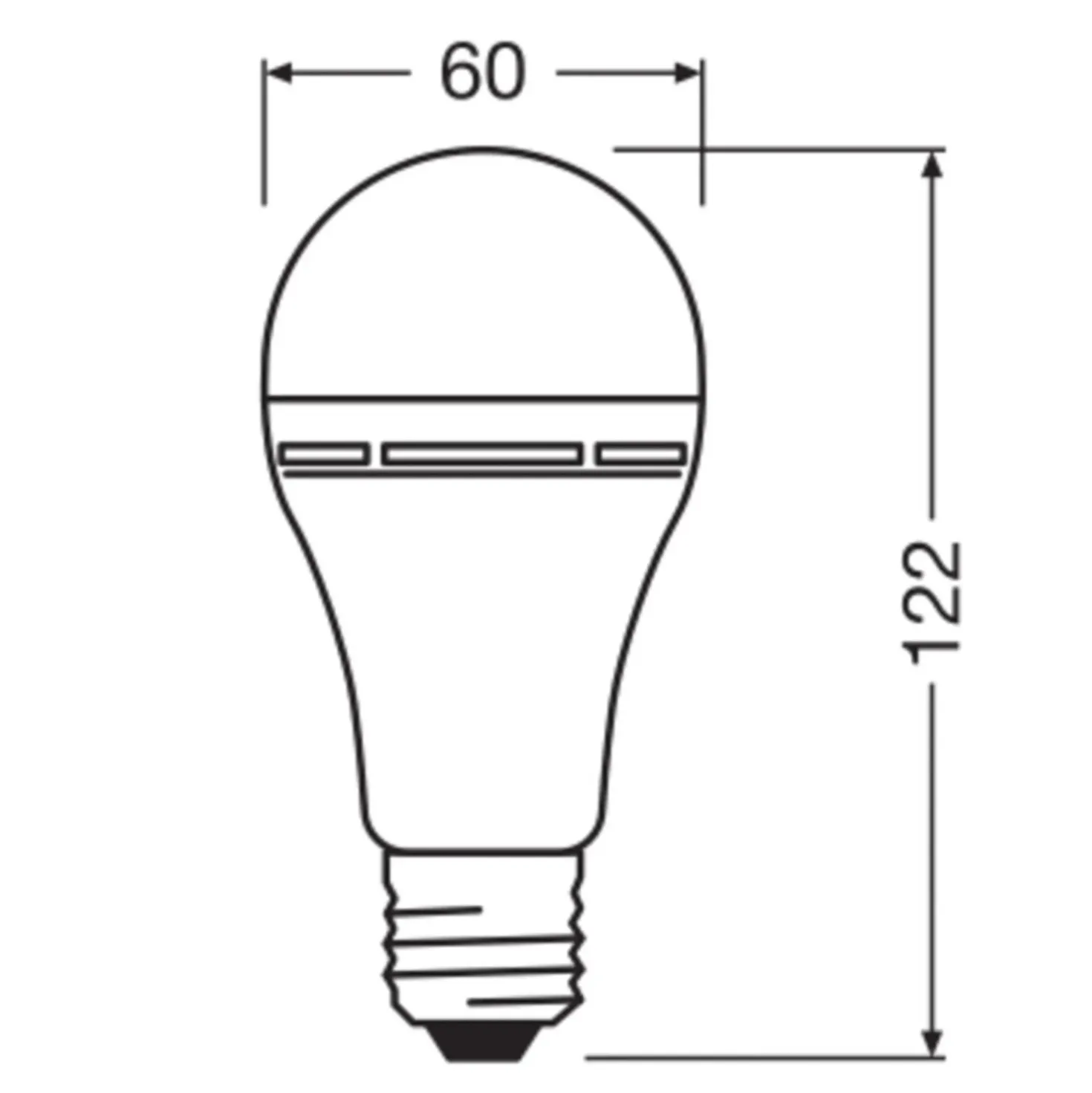 Lampadina LED E27 a goccia ricaricabile Osram 806 lm bianco caldo