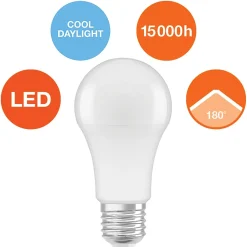 Lampadina LED E27 a goccia Osram Star 1521 lm bianco freddo